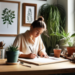 **Image Prompt:** A person deeply focused on a task at a well-organized, inspiring workspace filled with plants, personal mementos, and the right tools. Soft, natural light streams in. This embodies the "flow" state and a curated environment.
