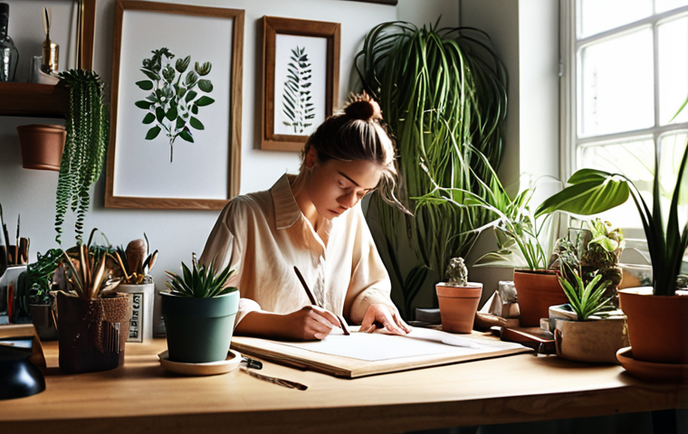 **Image Prompt:** A person deeply focused on a task at a well-organized, inspiring workspace filled with plants, personal mementos, and the right tools. Soft, natural light streams in. This embodies the "flow" state and a curated environment.