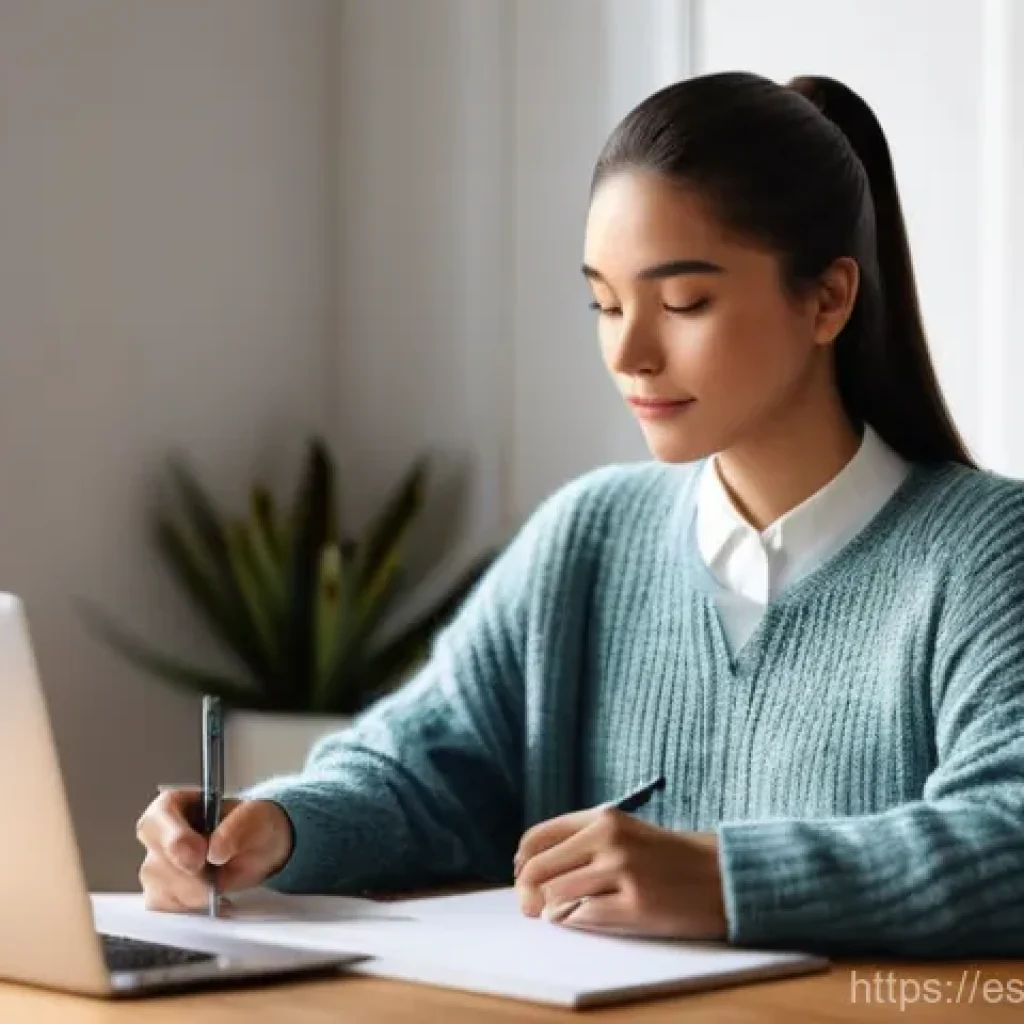 플로우 상태 유도를 위한 집중력 높이는 팁 - The Sanctuary of Focus**
Generate an image of a serene and organized home office workspace. A young ...